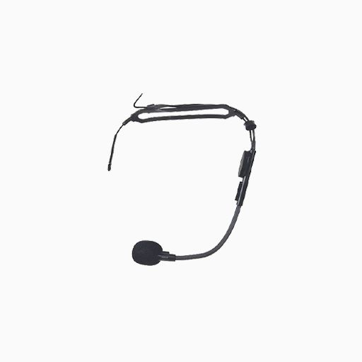 TOA MIC-X33 Electret Condenser Headworn Microphone, Black