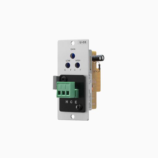 TOA U-03SD00 Series Unbalanced Line Input,High/Low Cut Filters