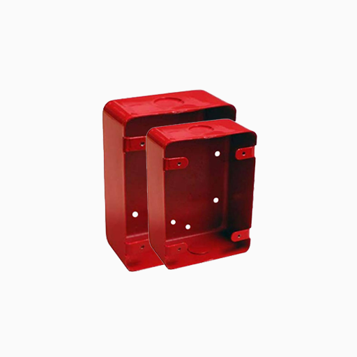 Mircom BB-700 Series 700 Surface Mount Backbox, Red