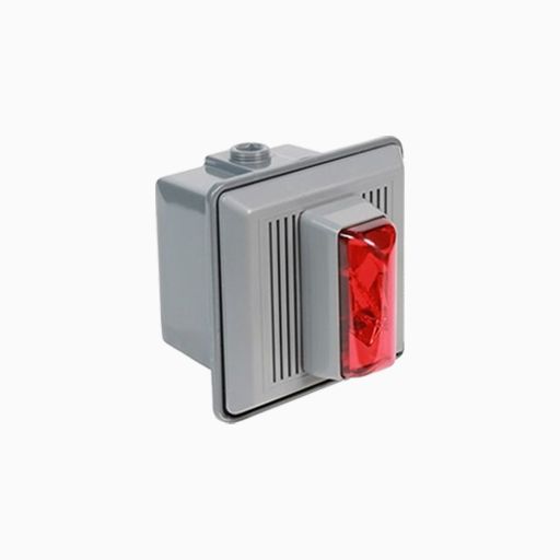 Edwards Signaling Red Electronic Xenon Strobe with Horn, 100dB