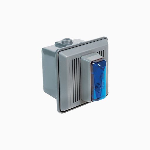 Edwards Signaling Blue Electronic Xenon Strobe with Horn, 100dB
