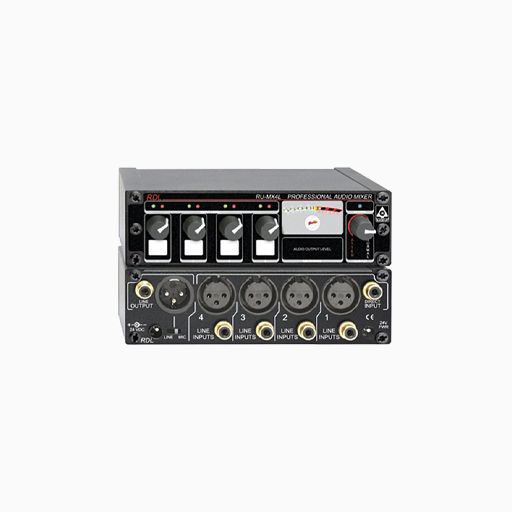 RDL RU-MX4L Professional 4-Channel Line Level Mixer