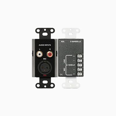 RDL DB-J3 Mic/Line Input Assembly, XLR, RCA, Terminal Block
