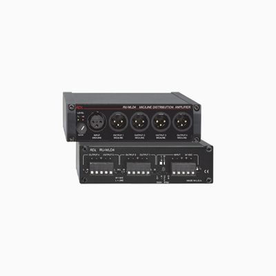 RDL RU-MLD4 Microphone/Line Distribution Amplifier, 1x4