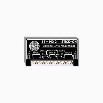 RDL ST-MX2 2-Channel Audio Mixer, Microphone or Line Input