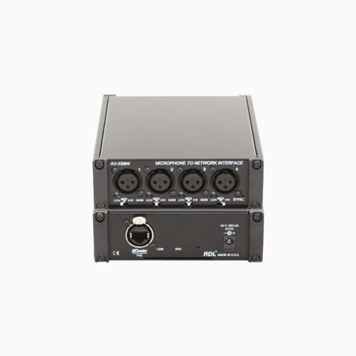 RDL AV-XMN4 Microphone to Network Interface, Dante Network