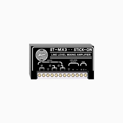 RDL ST-MX3 3-Channel Audio Mixer, Line Input and Output