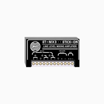 RDL ST-MX3 3-Channel Audio Mixer, Line Input and Output