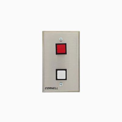 Cornell S-132AS 2-Push Button Status Station, Single Gang