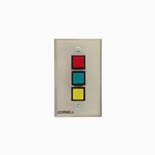 Cornell S-133MS Status Switch with 3-Push Buttons on Single