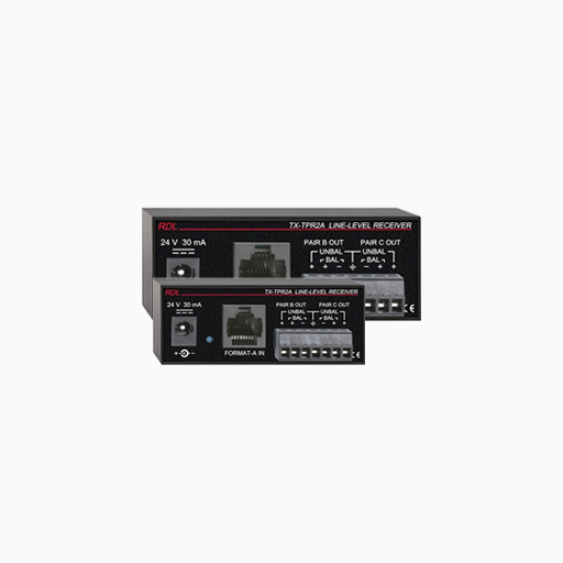 RDL TX-TPR2A Active Two-Pair Receiver, Twisted Pair Format-A