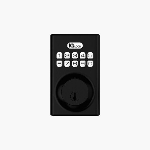 Qolsys IQDLK-PGK-MB PowerG Door Lock, Matte Black Qolsys IQDLK-PGK-MB PowerG Door Lock, Matte Black
