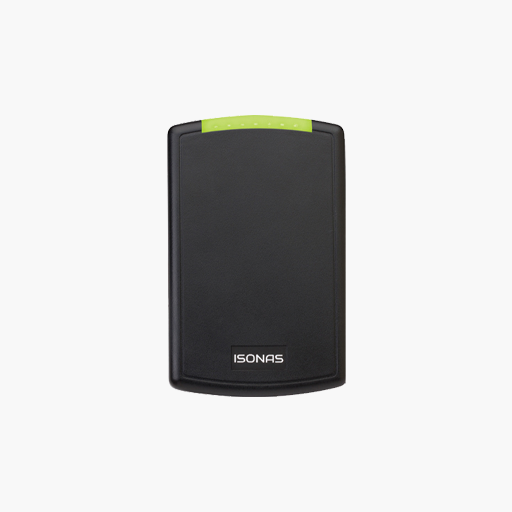 ISONAS R-1-MCT-M Pure IP Mullion Wiegand Reader, Black