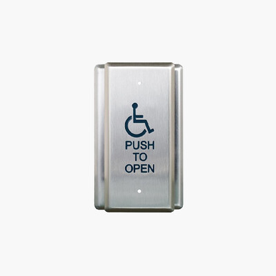Camden CM-35-4 Single Gang Push Plate Switch PUSH TO OPEN Camden CM-35-4 Single Gang Push Plate Switch PUSH TO OPEN
