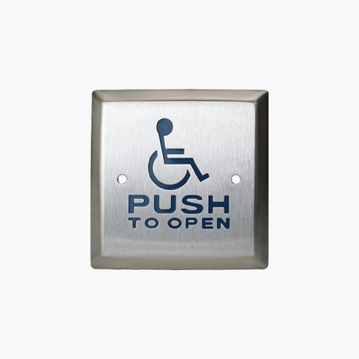 Camden CM 46-4-DP 4 1-2 Inch Square Push Plate Switch Camden CM 46-4-DP 4 1-2 Inch Square Push Plate Switch