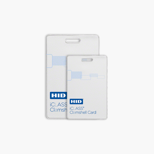 HID 2080CMSNV iCLASS 208x 2K-2 Clamshell Smart Card, White