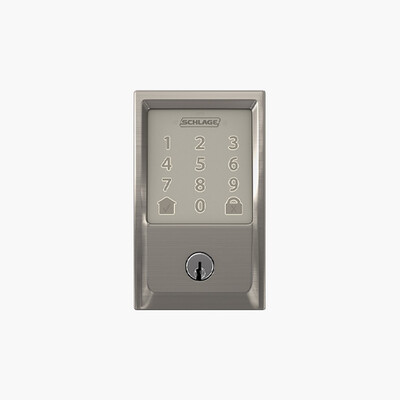 Schlage BE489WBC CEN 619 Encode Smart Wi-Fi Deadbolt Nickel Schlage BE489WBC CEN 619 Encode Smart Wi-Fi Deadbolt Nickel