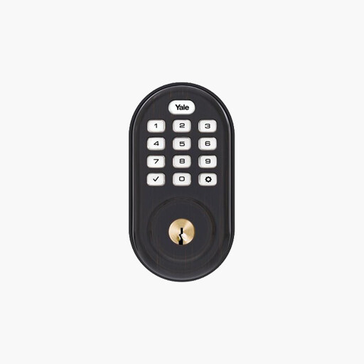 Yale YRD216-CBA-0BP Assure Lock Push Button Keypad Deadbolt