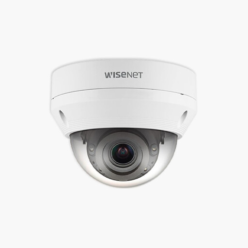 Hanwha QNV-8080R Q-Series 5MP IR Vandal IP Dome Camera