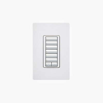 Lutron RRD-W6BRL-WH RadioRA 2 Wall-Mount Keypad, White Lutron RRD-W6BRL-WH RadioRA 2 Wall-Mount Keypad, White