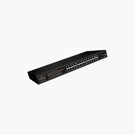 UltraTech 0E-24PRTMAN 28-Port Gigabit L2 Managed PoE Switch
