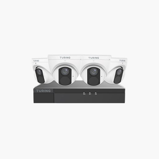 Turing Video TLK4T441 Lite IP Kit 4x 4MP Turret Camera, 4-Channel Turing Video TLK4T441 Lite IP Kit 4x 4MP Turret Camera, 4-Channel