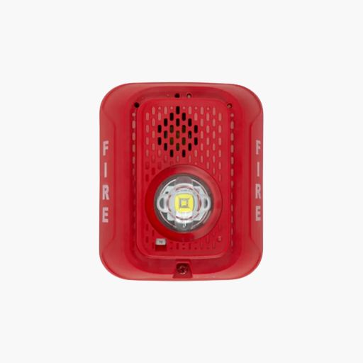 System Sensor P2RLED-B 2-Wire Bilingual Horn Strobe, Wall, Red