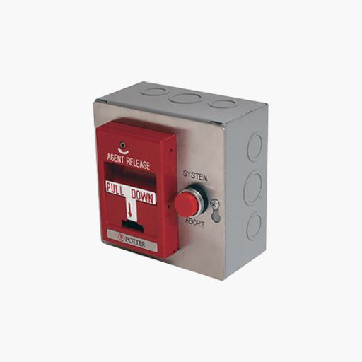 Potter MAS-R Red Agent Release Pull Station, Red