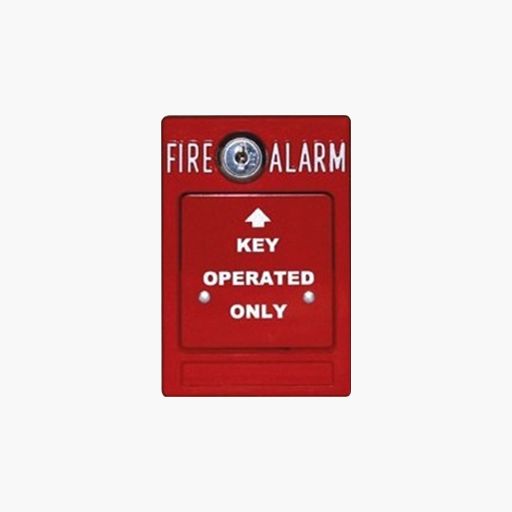 Kidde RMS-1T-KO Key-Operated Fire Alarm Station, 125VAC 10A