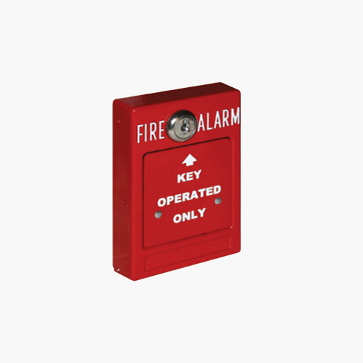 Kidde RMS-1T-KO Key-Operated Fire Alarm Station, 125VAC 10A