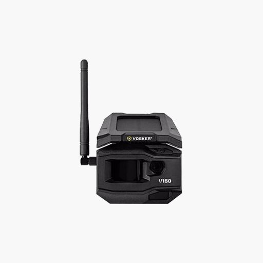 VOSKER V150-CA Solar Powered 4G LTE Cellular Outdoor, Black