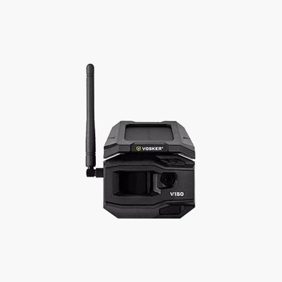VOSKER V150-CA Solar Powered 4G LTE Cellular Outdoor, Black