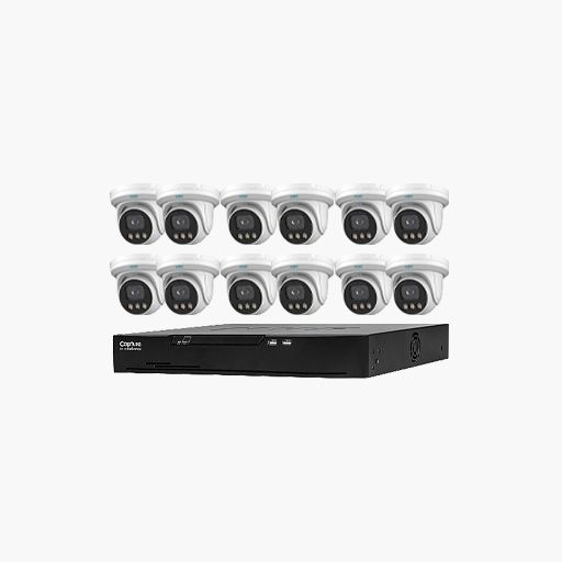 Capture Advance R2-IP16C5MPK NVR + 12 Camera Kit, 13 Piece