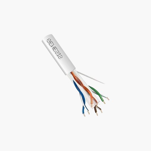 Genesis 50921101 CAT6 Plus Riser Cable, 23/4 Solid BC, CMR, White