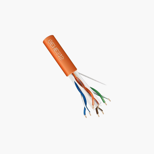 Genesis 50922103 CAT6 Plus Riser Cable, 23/4 Solid BC, FT4, Orange