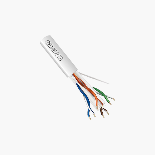 Genesis 51021101 CAT6 Plus Plenum Cable, 23/4 Solid BC, UTP, White