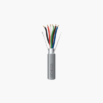 Genesis 22061109 22/6 Stranded Shielded Riser Cable, CMR, FT4, Gray Genesis 22061109 22/6 Stranded Shielded Riser Cable, CMR, FT4, Gray