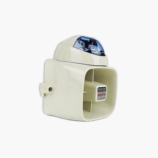 Potter SSX-82SB SSX-82 Series 127dB Durable Siren Strobe, Blue Lens