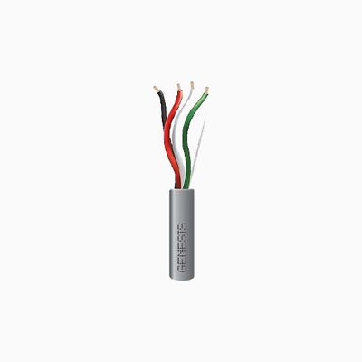 Genesis 21225509 16/4 Stranded Riser Cable, 500', Pull Box, Gray