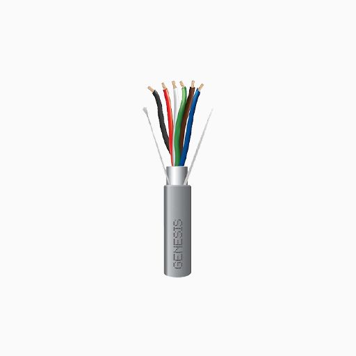 Genesis 22165509 18/6 Stranded Shielded Riser Cable, CL3R, FPLR