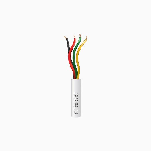 Genesis 21035501 22/4 Solid Riser Cable, 500', White Genesis 21035501 22/4 Solid Riser Cable, 500', White