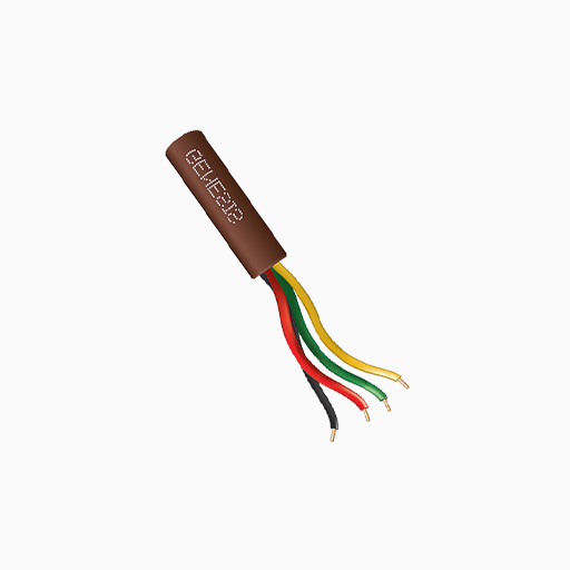 Genesis 21031107 22/4 Solid Riser Cable, 1000', Pull Box, Brown
