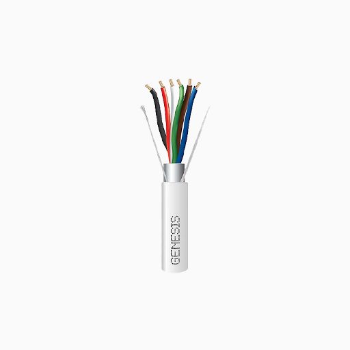 Genesis 32165012 18/6 Stranded Shielded Plenum Cable, FT6, 500' Genesis 32165012 18/6 Stranded Shielded Plenum Cable, FT6, 500'