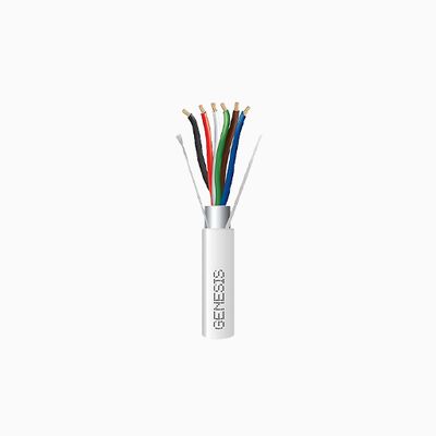 Genesis 32165512 18/6 Stranded Shielded Plenum Cable, CL3P, White Genesis 32165512 18/6 Stranded Shielded Plenum Cable, CL3P, White