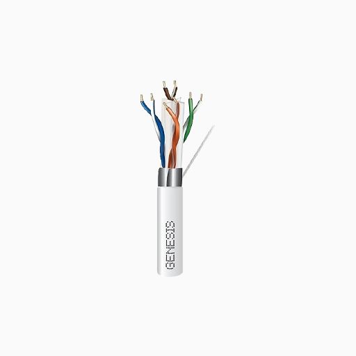 Genesis 51931001 CAT6A Riser Cable, 23/4 Solid BC, Unshielded