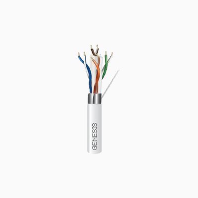 Genesis 53931001 CAT6A Plenum Cable, 23/4 Solid BC, Unshielded Genesis 53931001 CAT6A Plenum Cable, 23/4 Solid BC, Unshielded