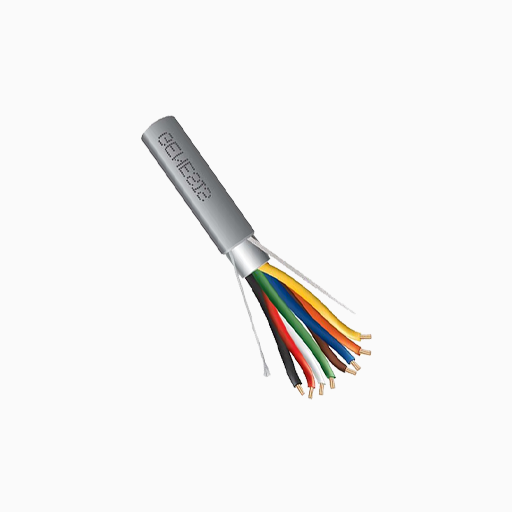 Genesis 22171009 18/8 Stranded Shielded Riser Cable, CL3R, FPLR