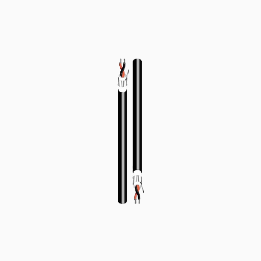 West Penn AQ295BK1000 14/2 Stranded Shielded Audio Cable, 1000'