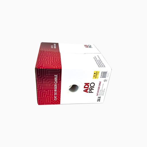 ADI PRO 0E-CAT5PWH CAT5e Plenum Cable, 24/4 Solid BC, UTP, White