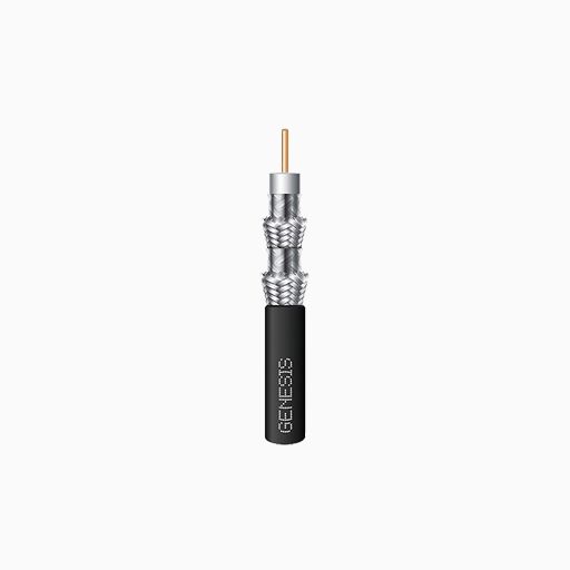 Genesis 53071108 RG6 CCS Quad-Shield Coaxial Riser CATV Cable Genesis 53071108 RG6 CCS Quad-Shield Coaxial Riser CATV Cable